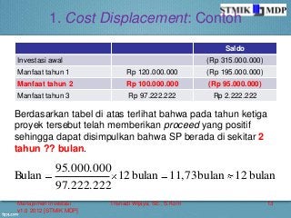 Contoh Kasus Cost Benefit Analysis - KibrisPDR