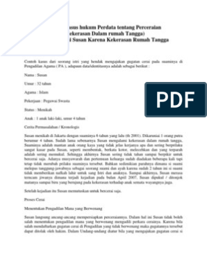 Detail Contoh Kasus Hukum Acara Perdata Nomer 14