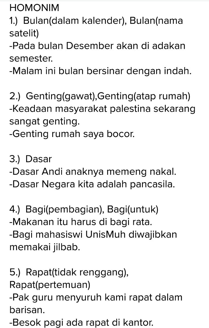 Detail Contoh Kata Homofon Nomer 29