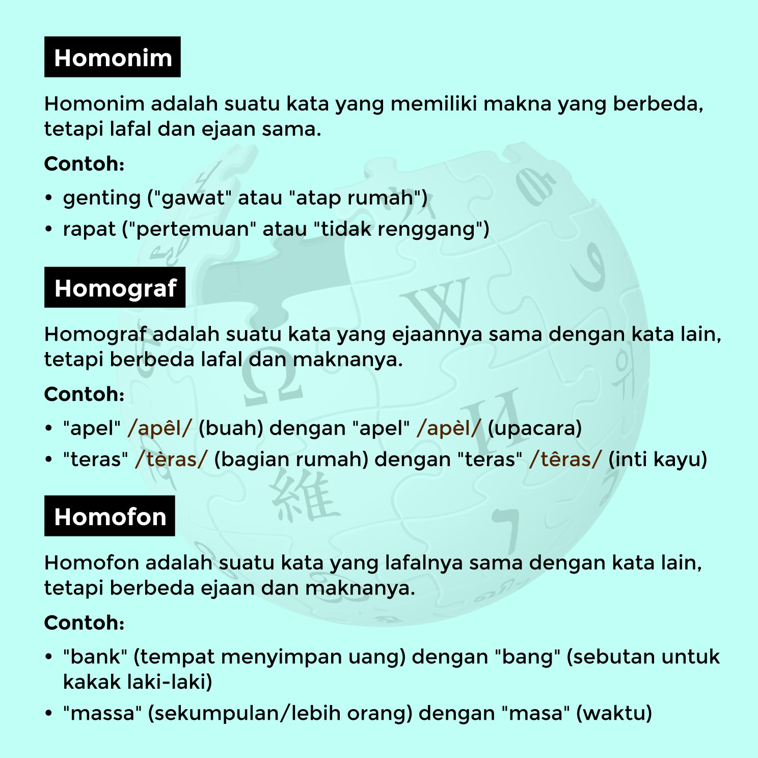 Detail Contoh Kata Homofon Nomer 48