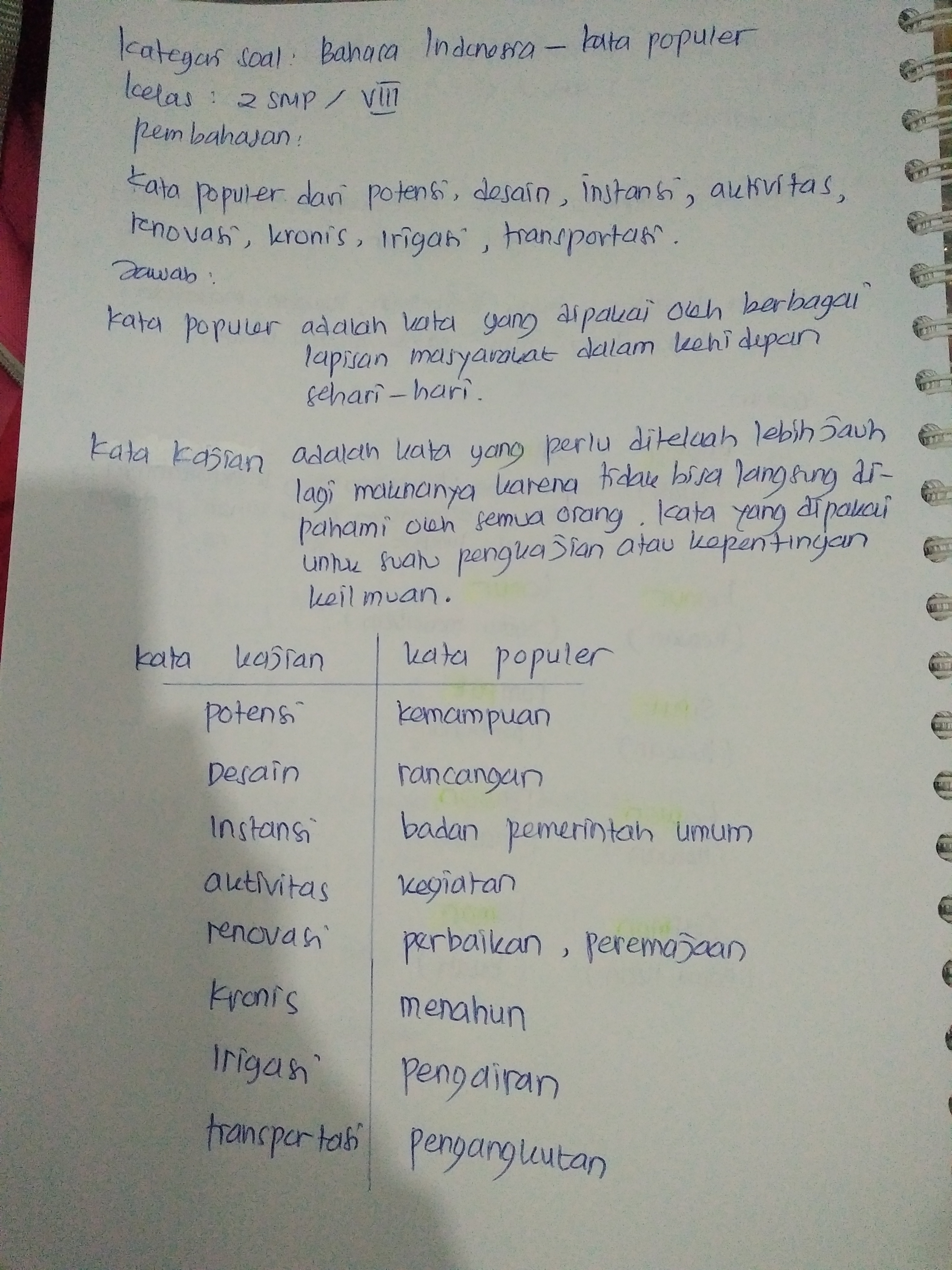 Detail Contoh Kata Kajian Dan Kata Populer Nomer 6