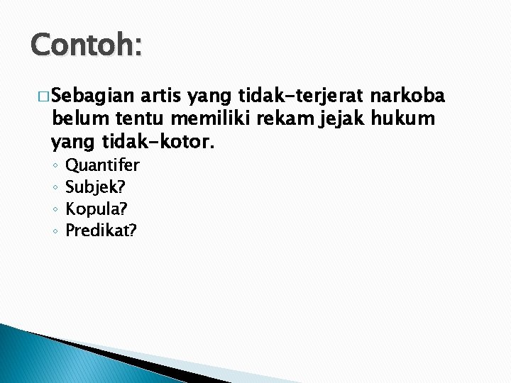 Detail Contoh Kata Kopula Nomer 53