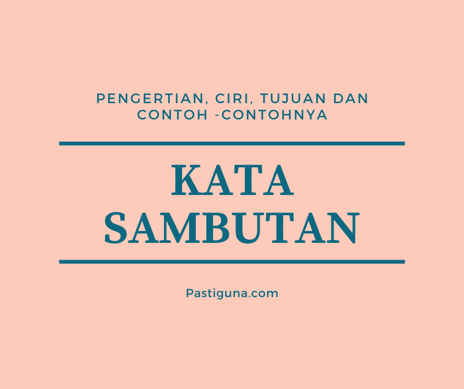 Detail Contoh Kata Sambutan Buku Nomer 29