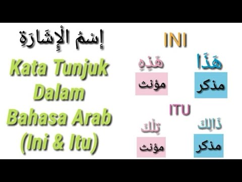 Detail Contoh Kata Tunjuk Dalam Bahasa Arab Nomer 2