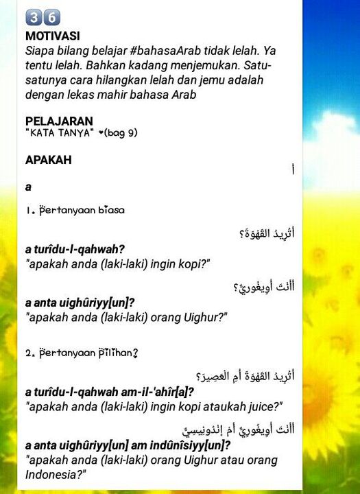 Detail Contoh Kata Tunjuk Dalam Bahasa Arab Nomer 32