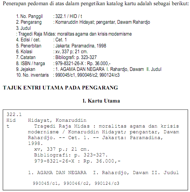 Detail Contoh Katalog Buku Nomer 9