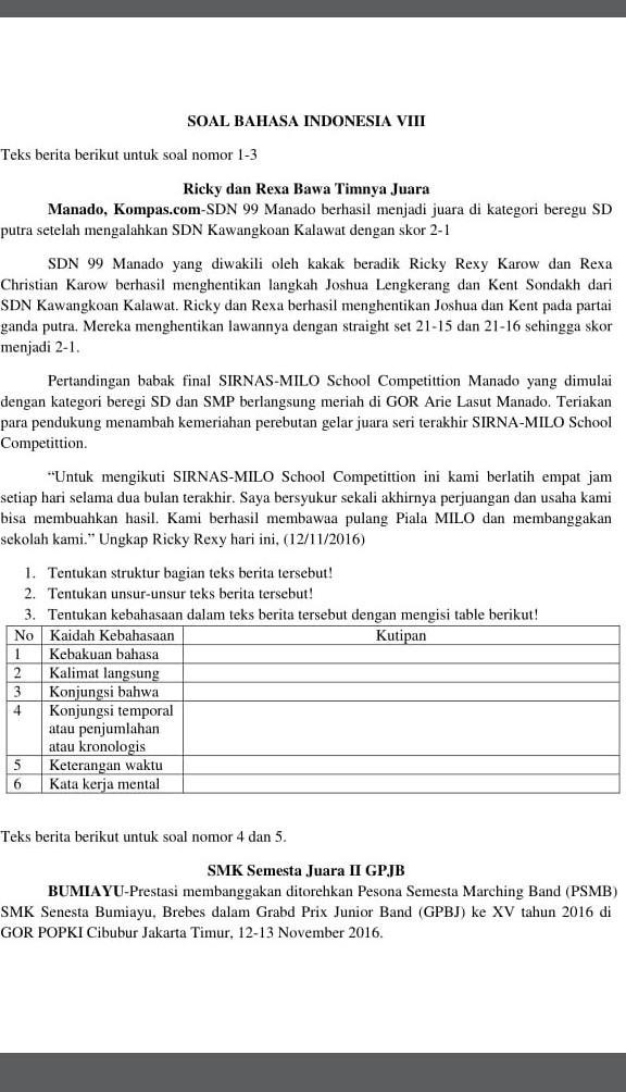 Detail Contoh Kebakuan Bahasa Nomer 46