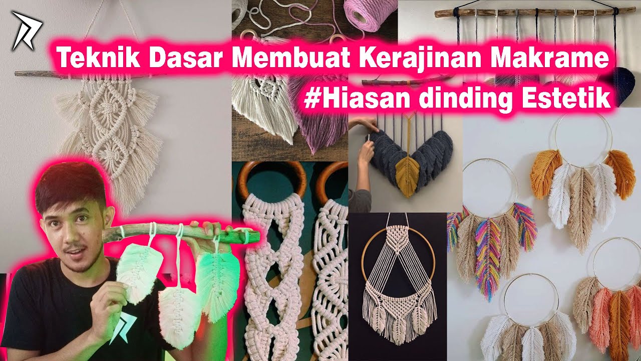 Detail Contoh Kerajinan Makrame Dan Cara Membuatnya Nomer 4