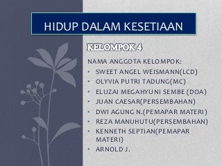 Contoh Kesetiaan Dalam Kehidupan Sehari Hari - KibrisPDR