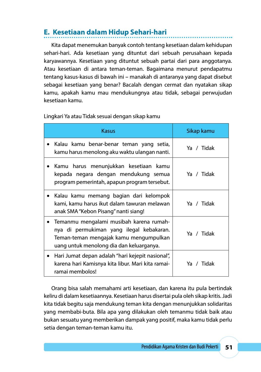 Detail Contoh Kesetiaan Dalam Kehidupan Sehari Hari Nomer 7