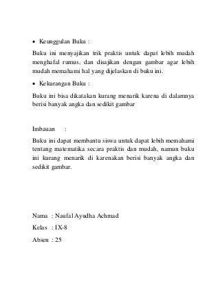 Detail Contoh Keunggulan Buku Nomer 31