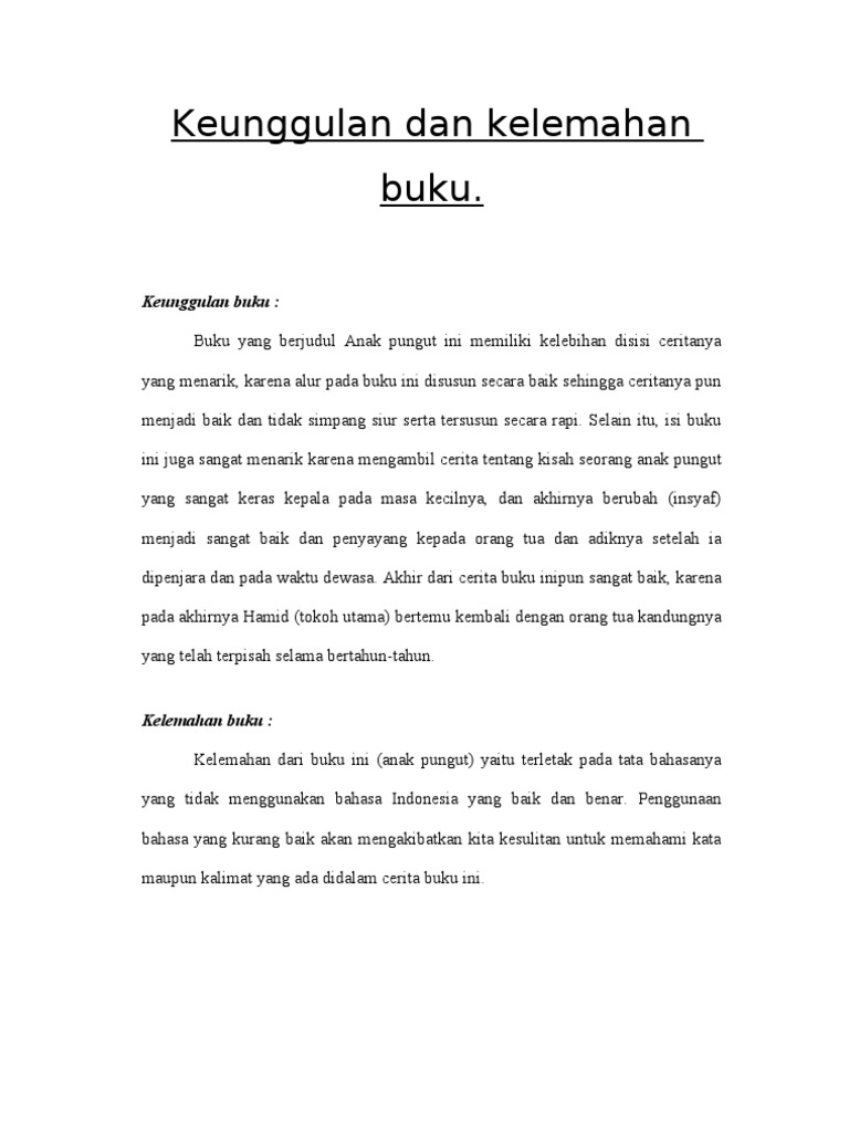 Detail Contoh Keunggulan Buku Nomer 3