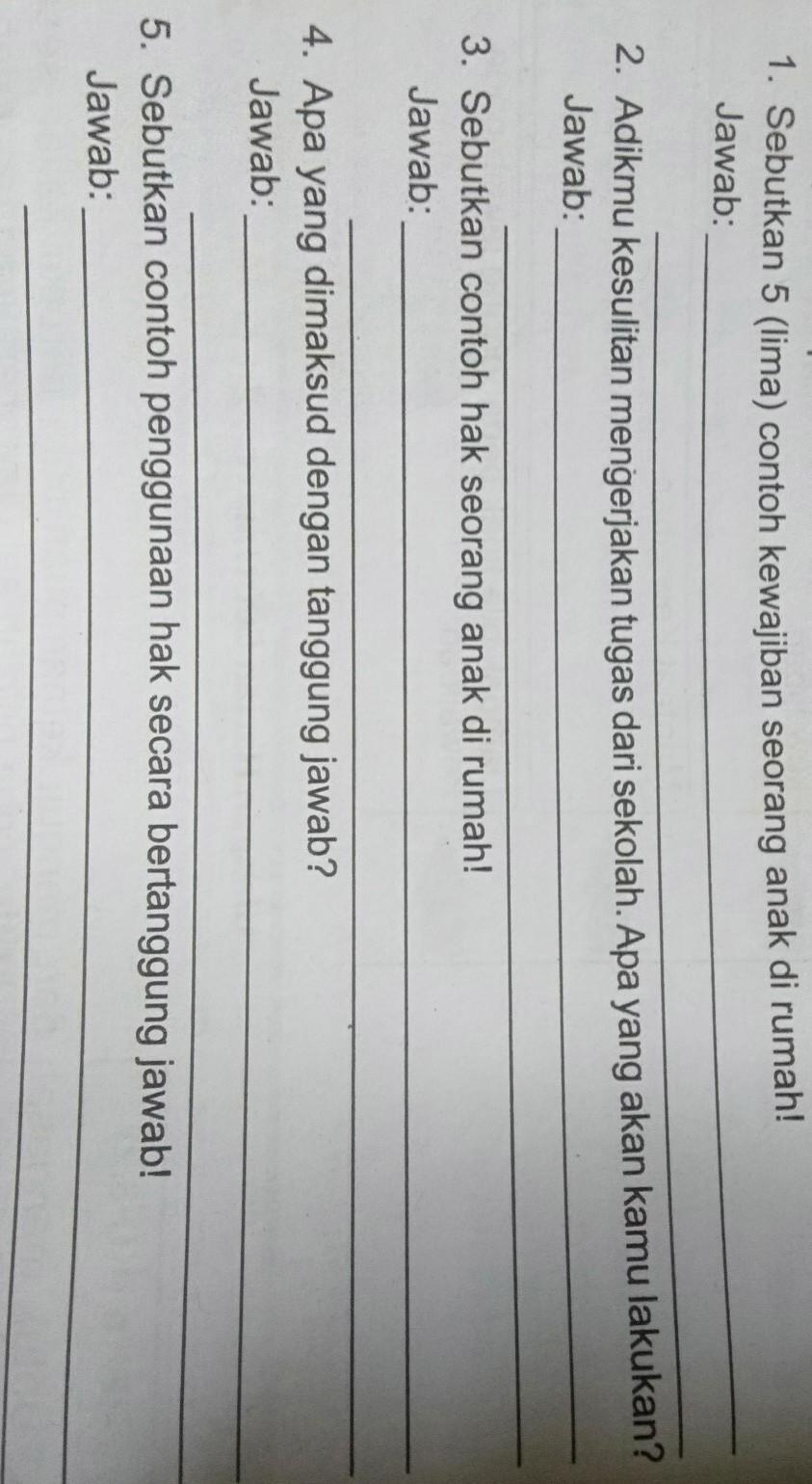 Detail Contoh Kewajiban Anak Di Rumah Adalah Nomer 15