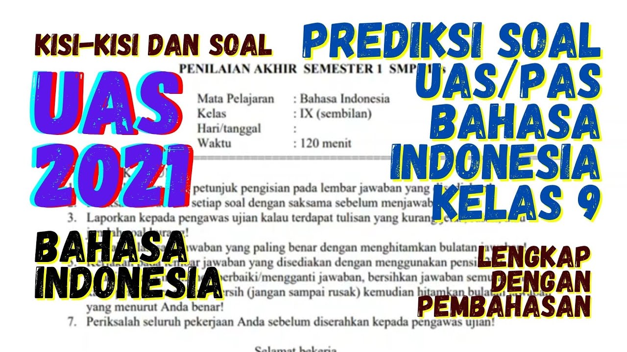 Detail Contoh Kisi Kisi Soal Bahasa Indonesia Nomer 29