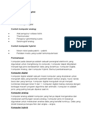 Detail Contoh Komputer Analog Nomer 49