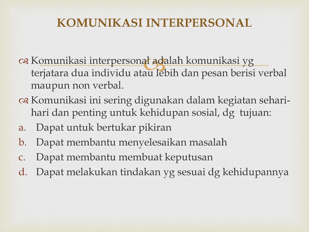 Detail Contoh Komunikasi Antar Pribadi Dalam Kehidupan Sehari Hari Nomer 14