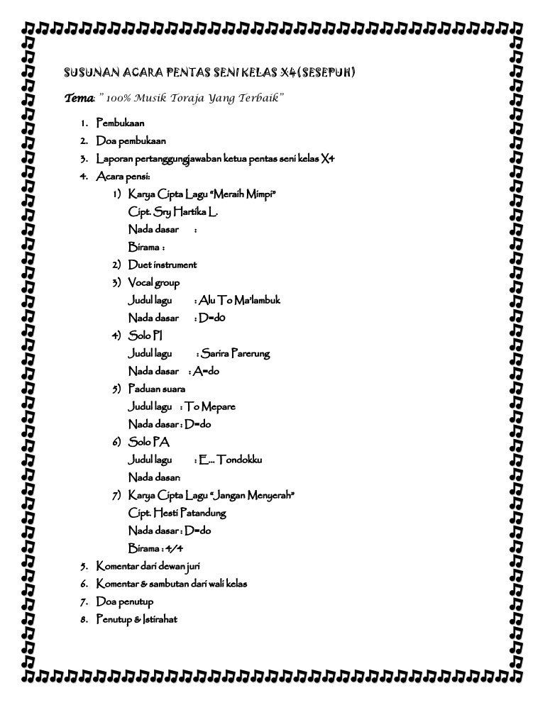 Detail Contoh Konsep Acara Nomer 46