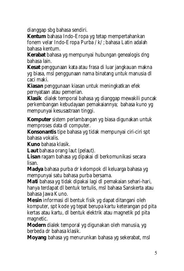 Detail Contoh Kosakata Bahasa Indonesia Nomer 23