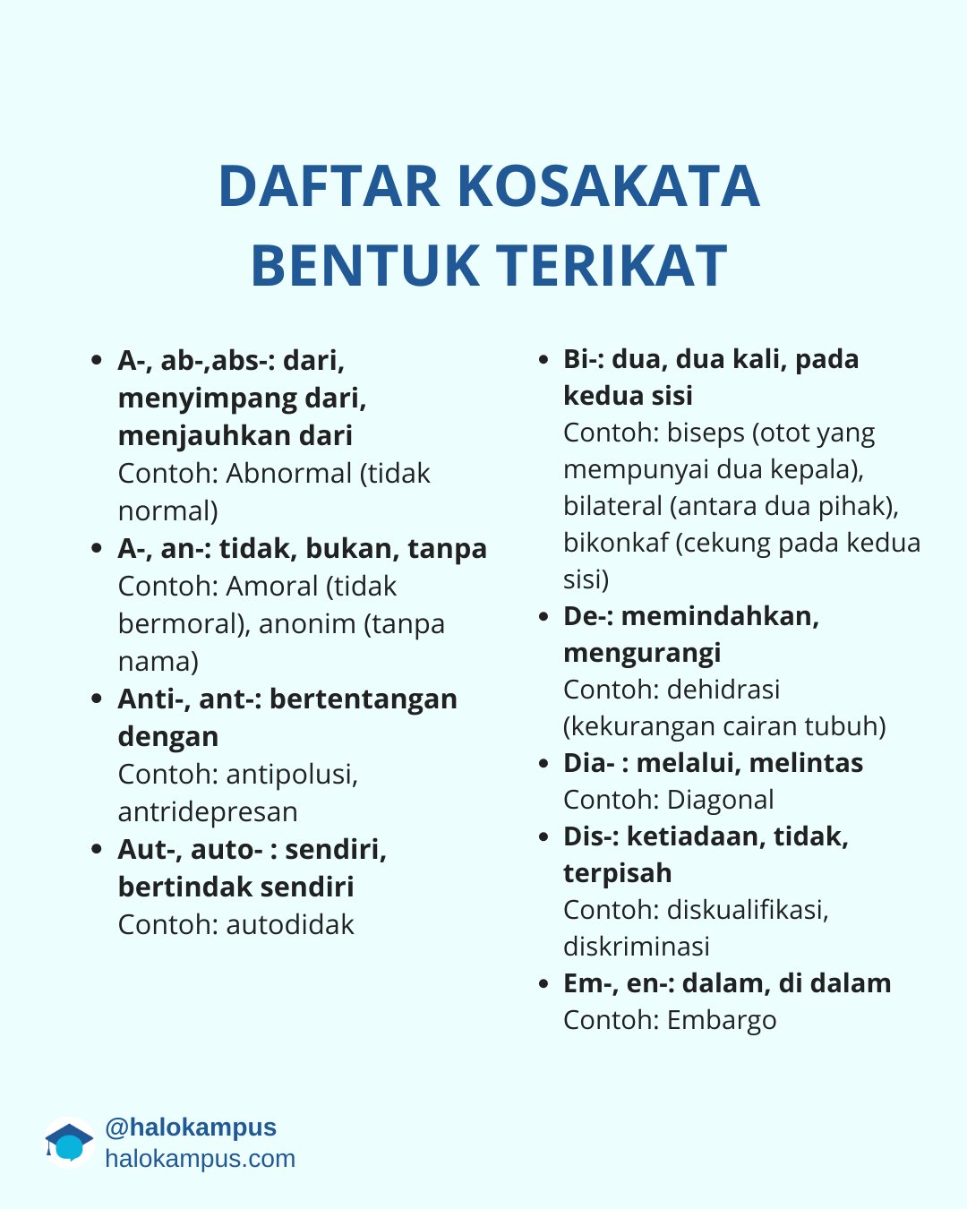 Detail Contoh Kosakata Dan Artinya Nomer 9