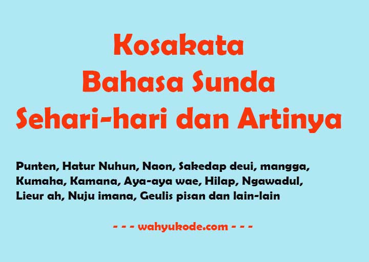 Detail Contoh Kosakata Dan Artinya Nomer 45