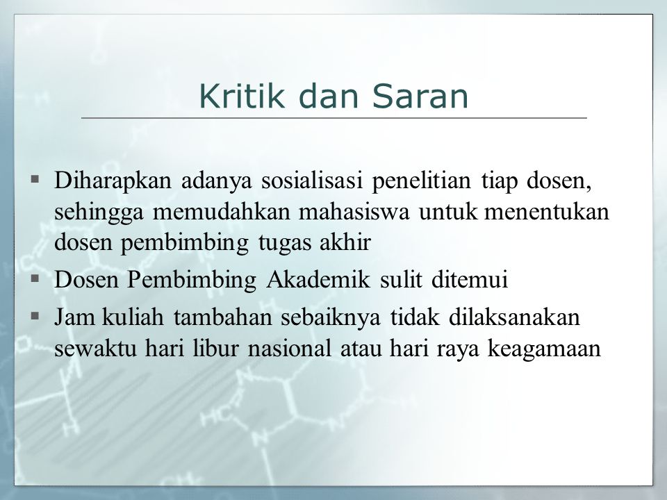 Detail Contoh Kritik Dan Saran Untuk Dosen Nomer 9