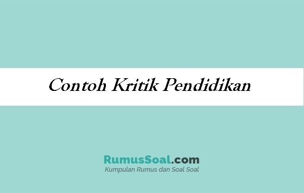 Detail Contoh Kritik Populer Nomer 33