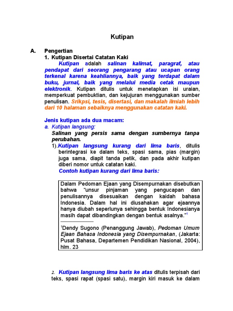 Detail Contoh Kutipan Dari Buku Nomer 24