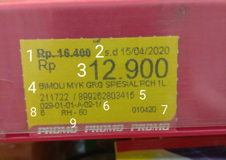 Detail Contoh Label Harga Nomer 9