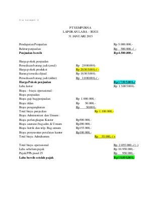 Detail Contoh Laporan Biaya Operasional Nomer 53