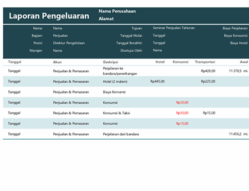 Detail Contoh Laporan Excel Nomer 39