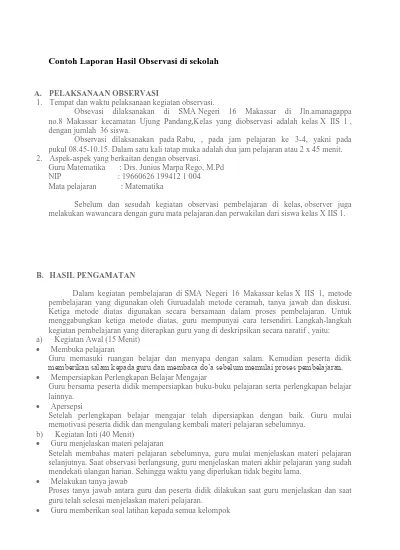 Detail Contoh Laporan Hasil Diskusi Nomer 29