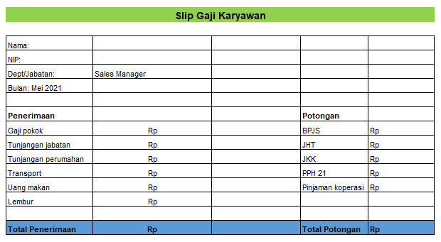 Detail Contoh Laporan Hrd Excel Nomer 2