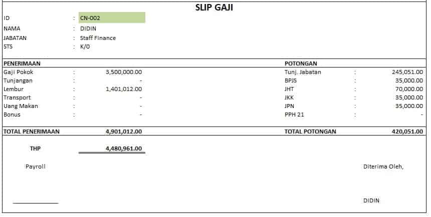 Detail Contoh Laporan Hrd Excel Nomer 6