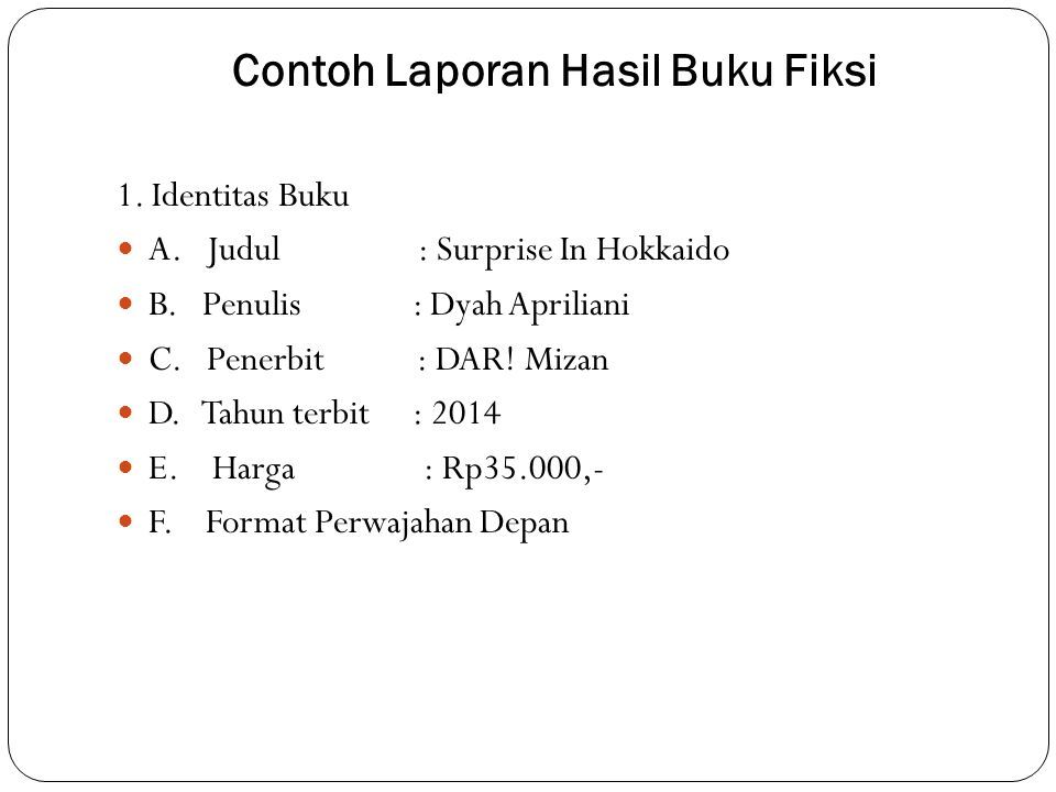 Detail Contoh Laporan Isi Buku Nomer 48