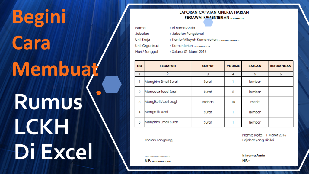 Detail Contoh Laporan Kerja Harian Excel Nomer 12