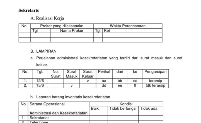 Detail Contoh Laporan Pertanggungjawaban Organisasi Nomer 35