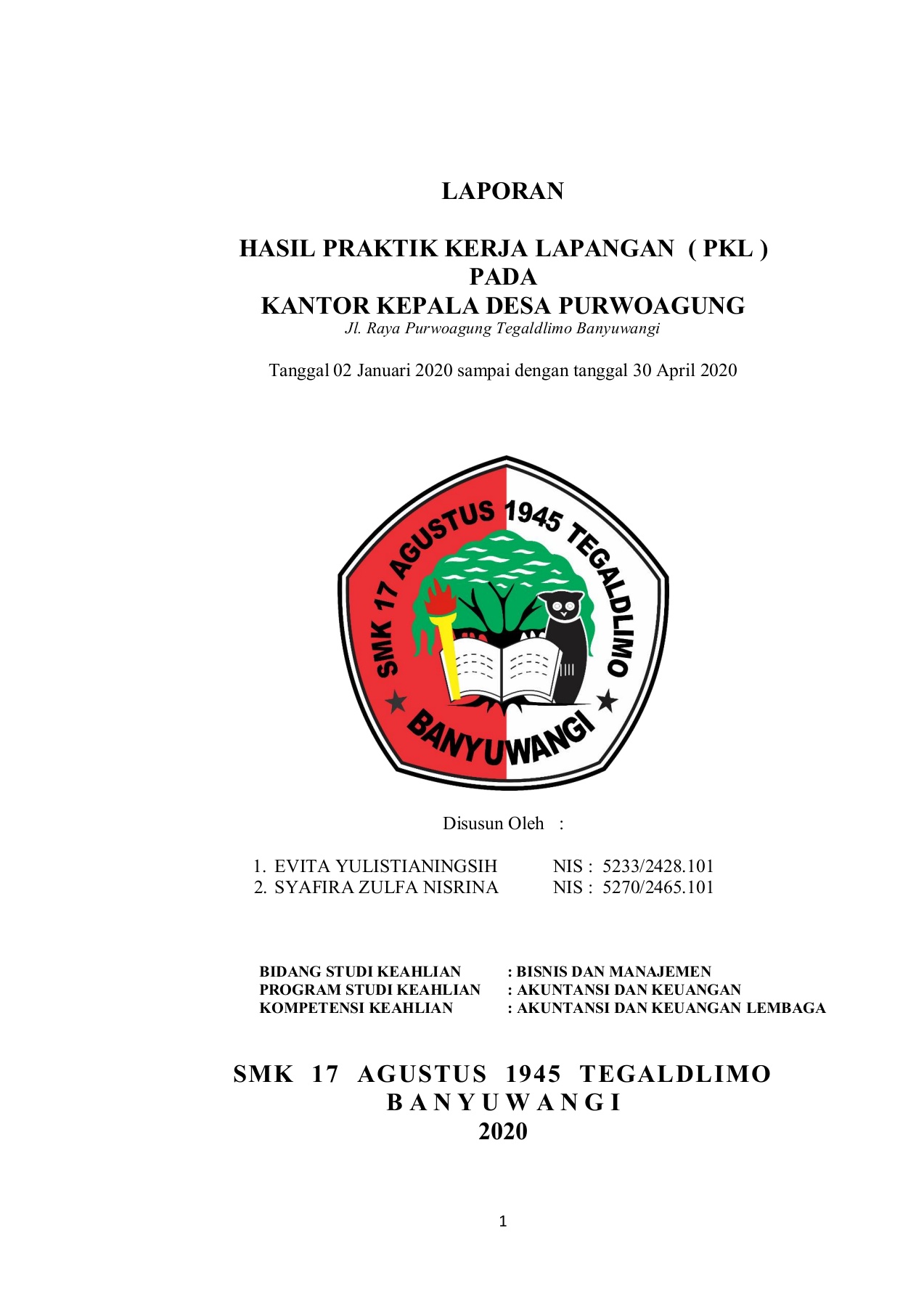 Detail Contoh Laporan Pkl Akuntansi Nomer 29