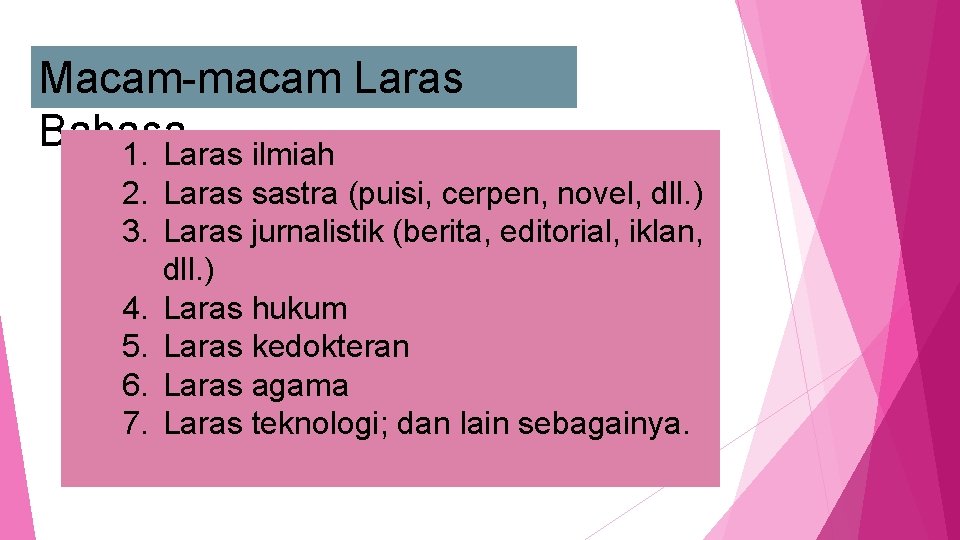 Detail Contoh Laras Bahasa Nomer 16