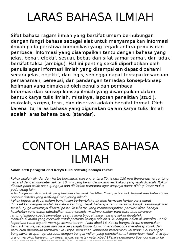 Detail Contoh Laras Bahasa Nomer 18