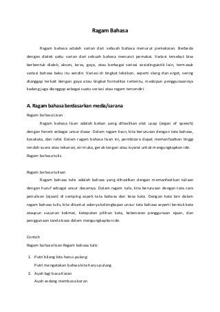 Detail Contoh Laras Bahasa Nomer 35