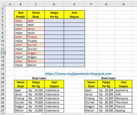 Detail Contoh Latihan Excel Nomer 11