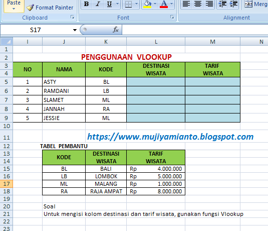 Detail Contoh Latihan Excel Nomer 27