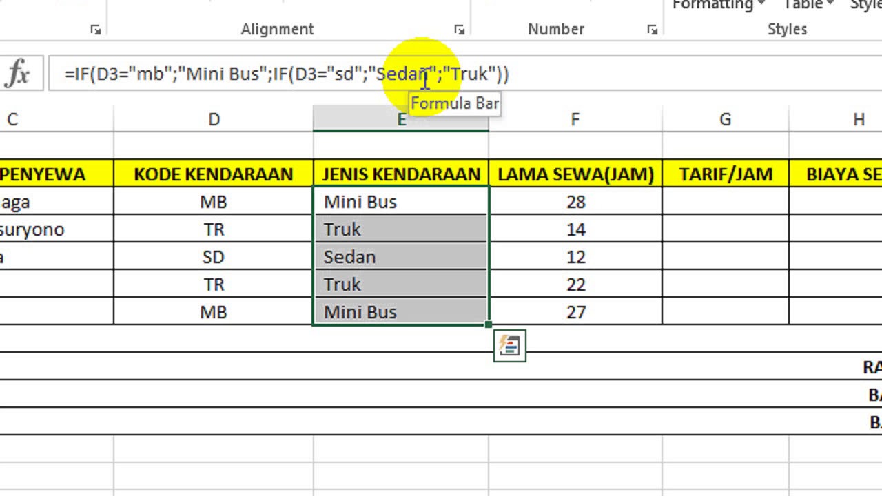 Detail Contoh Latihan Excel Nomer 48
