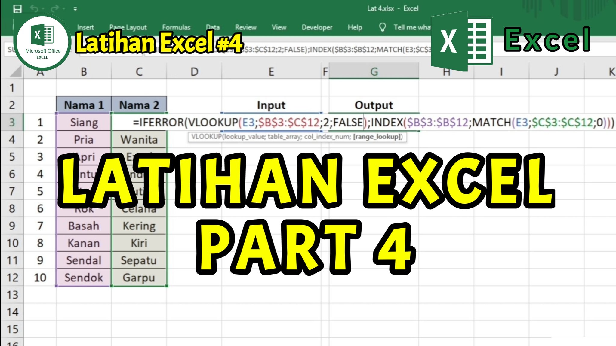 Detail Contoh Latihan Excel Nomer 50