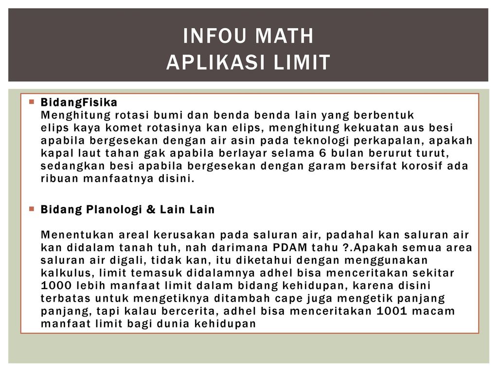 Detail Contoh Limit Dalam Kehidupan Sehari Hari Nomer 27