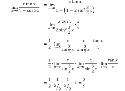 Detail Contoh Limit Fungsi Trigonometri Nomer 8