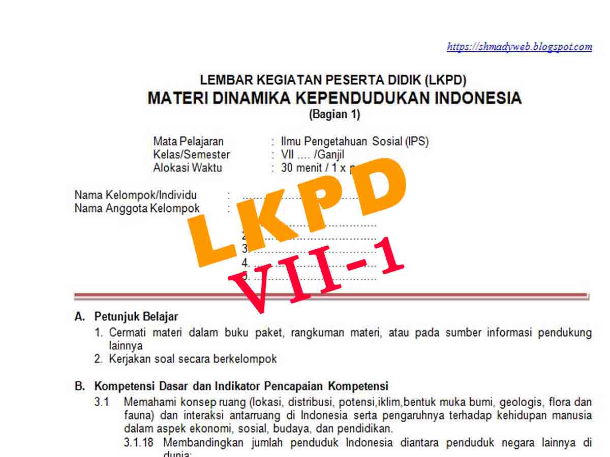 Detail Contoh Lkpd Bahasa Indonesia Nomer 20