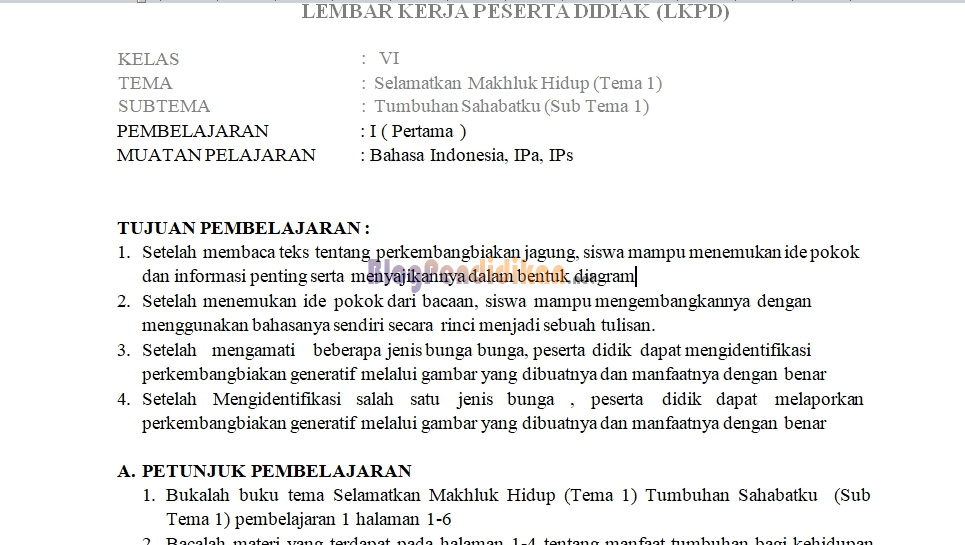 Detail Contoh Lkpd Bahasa Indonesia Nomer 44