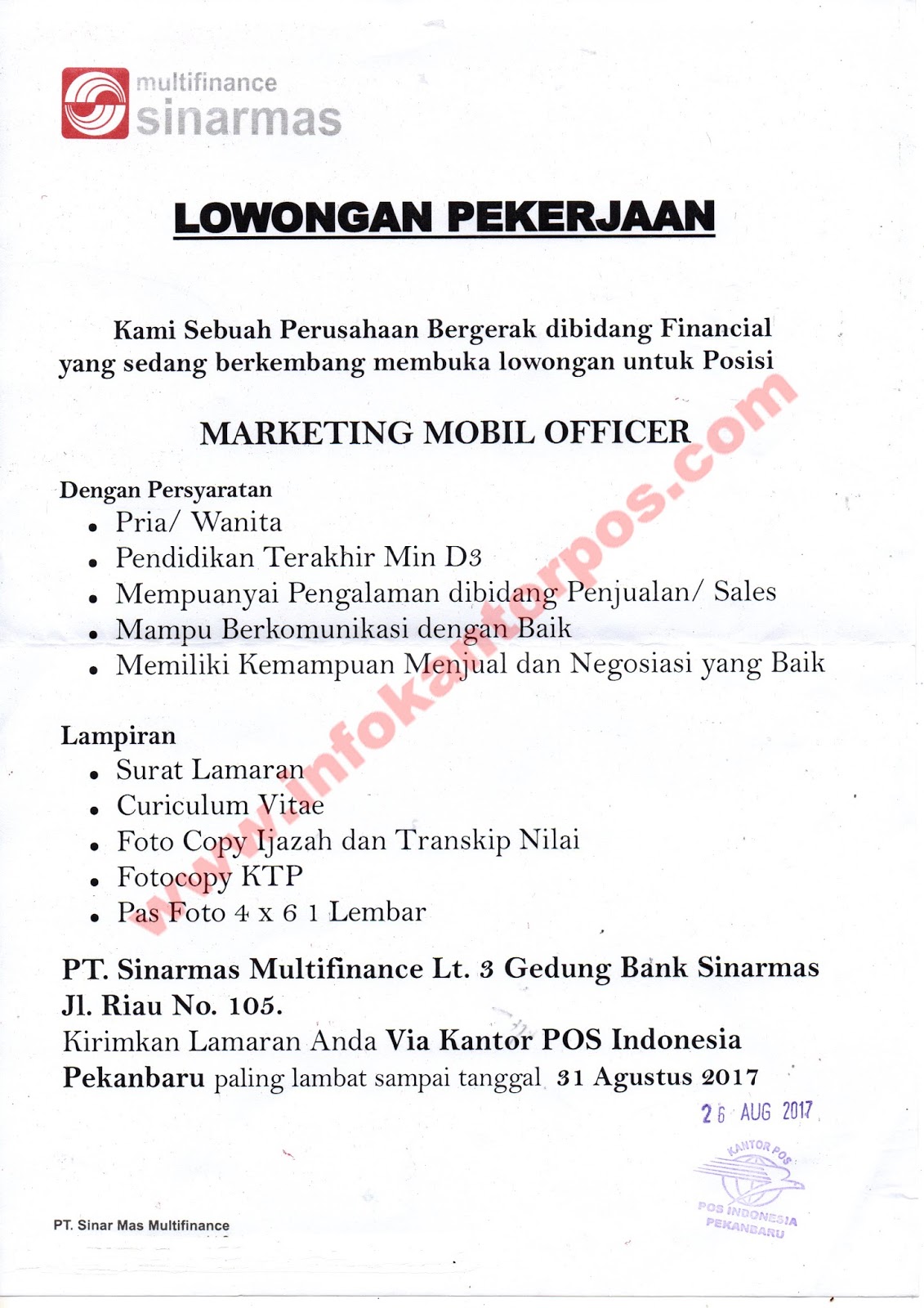 Detail Contoh Lowongan Pekerjaan Untuk Wanita Nomer 24