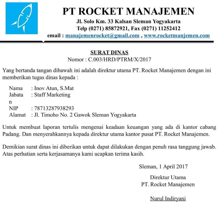 Detail Contoh Macam Macam Surat Nomer 14